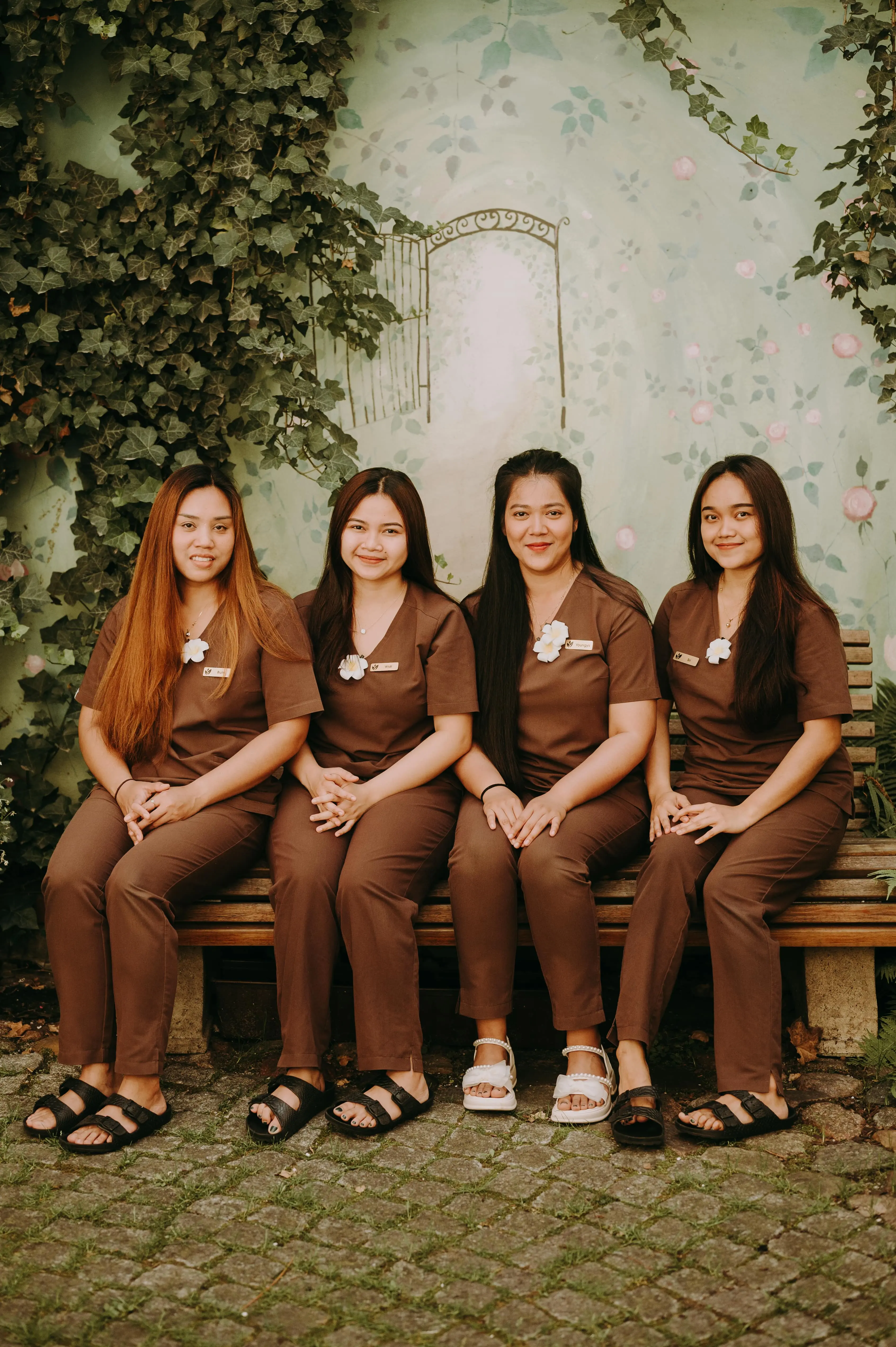 Zdjęcie kobiety która jest masowana